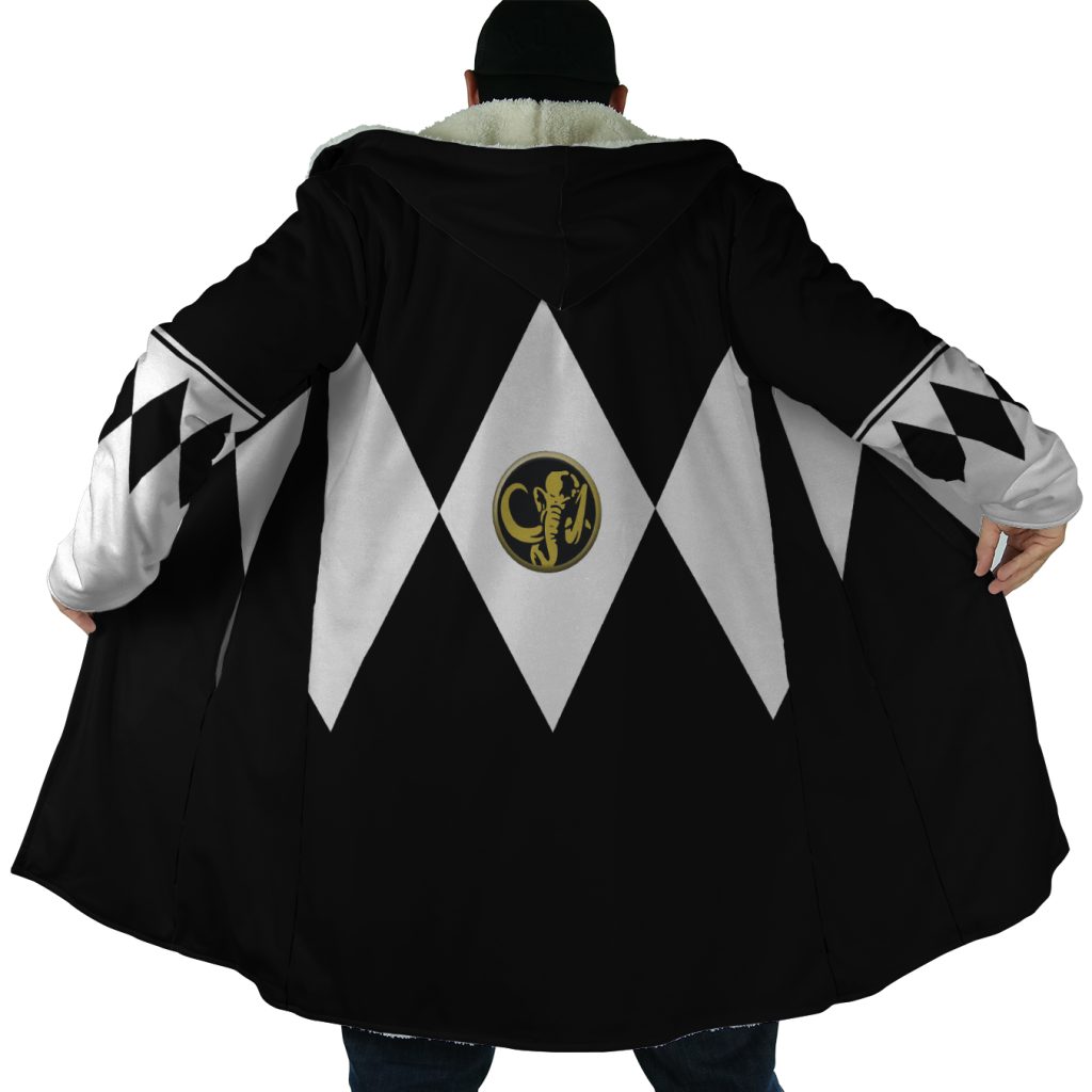 Black Ranger Mighty Morphin Power Rangers Dream Cloak Coat - Image 4