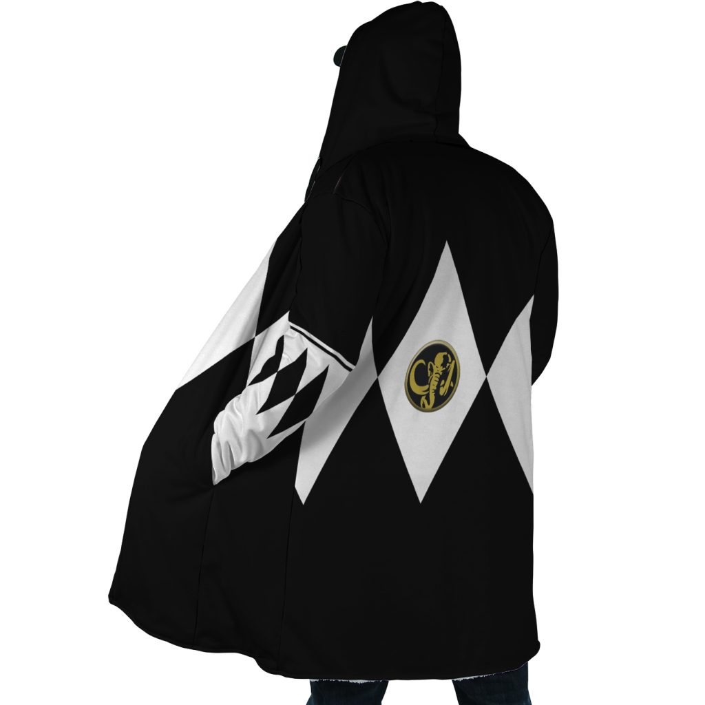 Black Ranger Mighty Morphin Power Rangers Dream Cloak Coat - Image 2