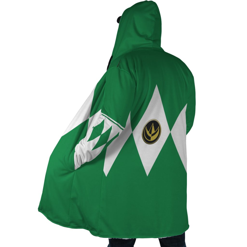 Green Ranger Mighty Morphin Power Rangers Dream Cloak Coat - Image 2
