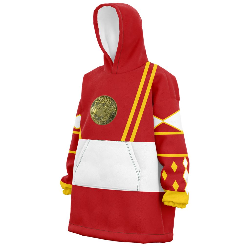 Red Ranger Ninjetti  Rangers Snug Oversized Blanket Hoodie - Image 2