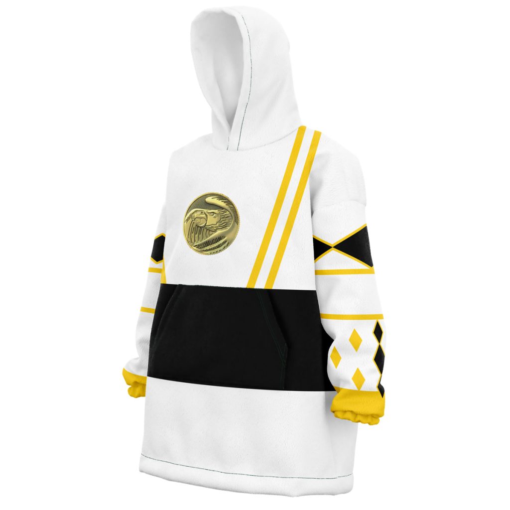 White Ranger Ninjetti  Rangers Snug Oversized Blanket Hoodie - Image 2