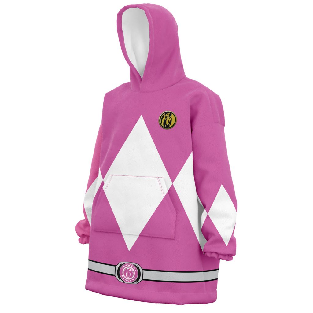 Pink Ranger Mighty Morphin Power Rangers Snug Oversized Blanket Hoodie - Image 3