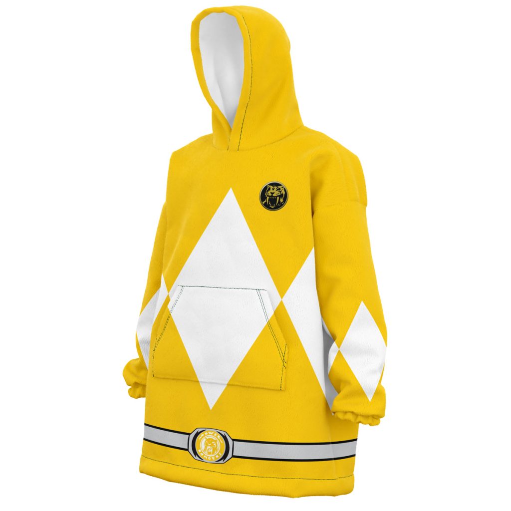 Yellow Ranger Mighty Morphin Power Rangers Snug Oversized Blanket Hoodie - Image 2