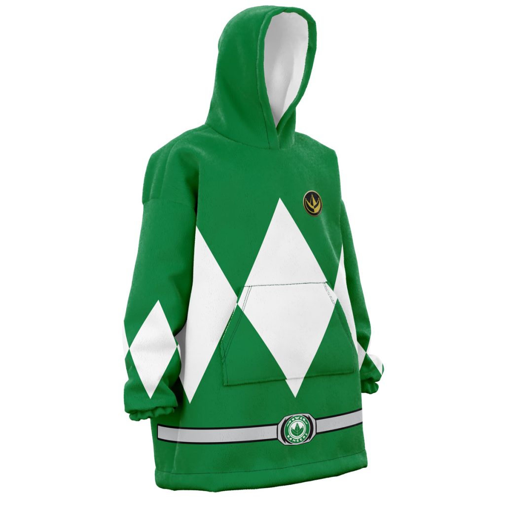 Green Ranger Mighty Morphin Power Rangers Snug Oversized Blanket Hoodie - Image 3
