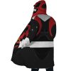 Red Psycho Rangers AOP Hooded Cloak Coat SIDE Mockup - Power Rangers Store