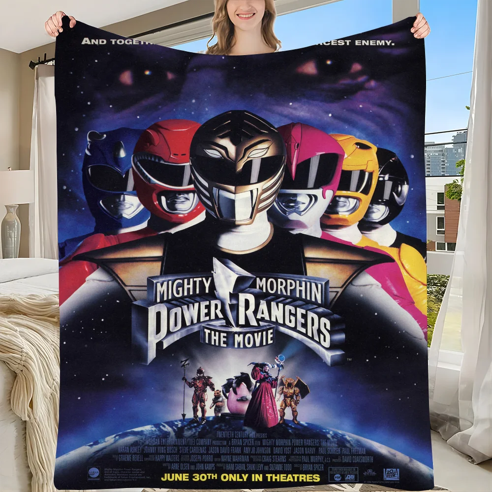 The Movie Power Ranger Poster Blanket