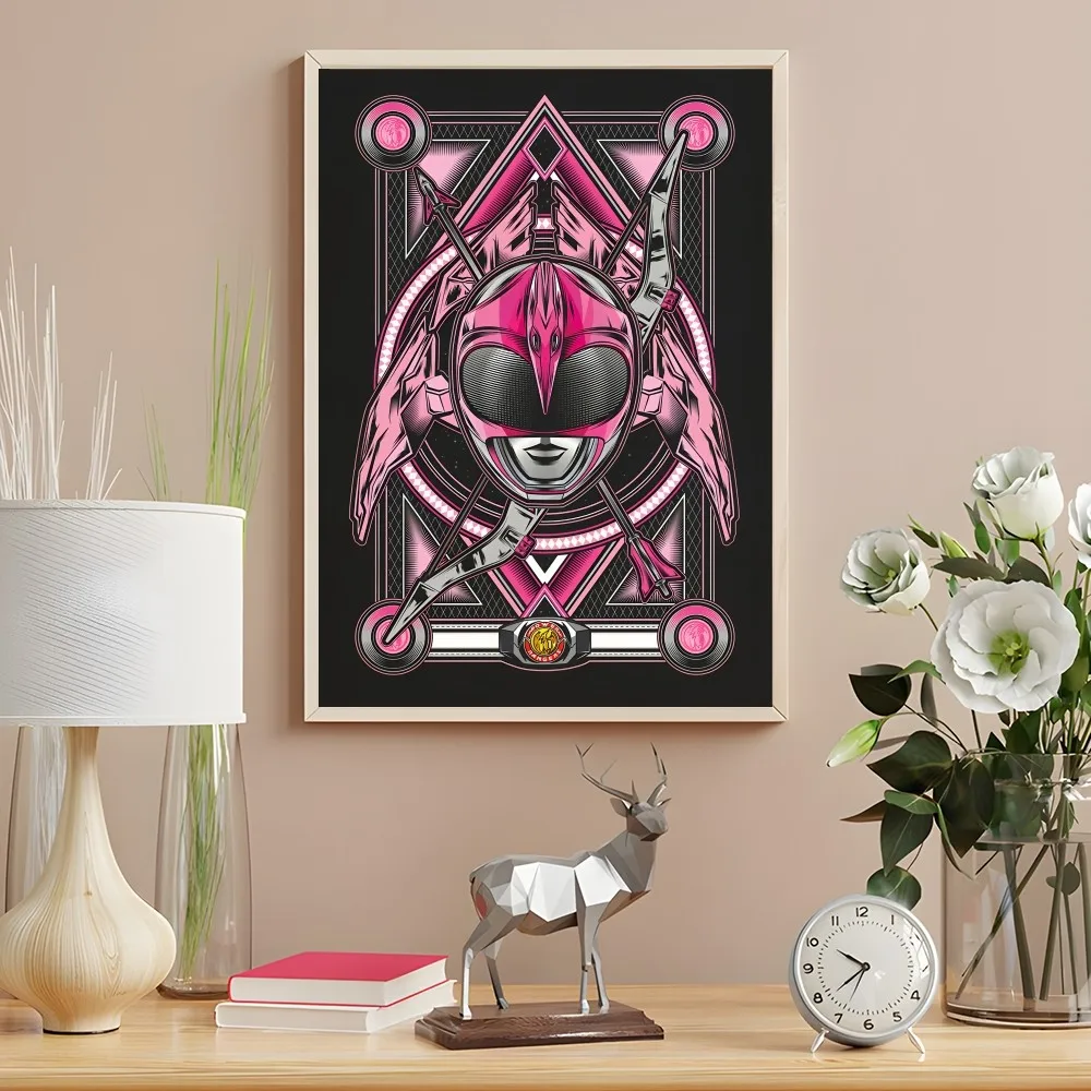 Power Rangers Pink Ranger Card Wall Art