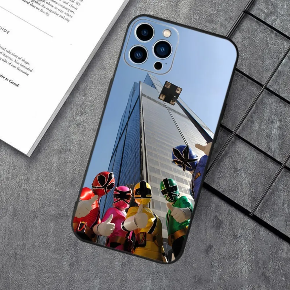 Power Rangers With Blue Sky Iphone Case