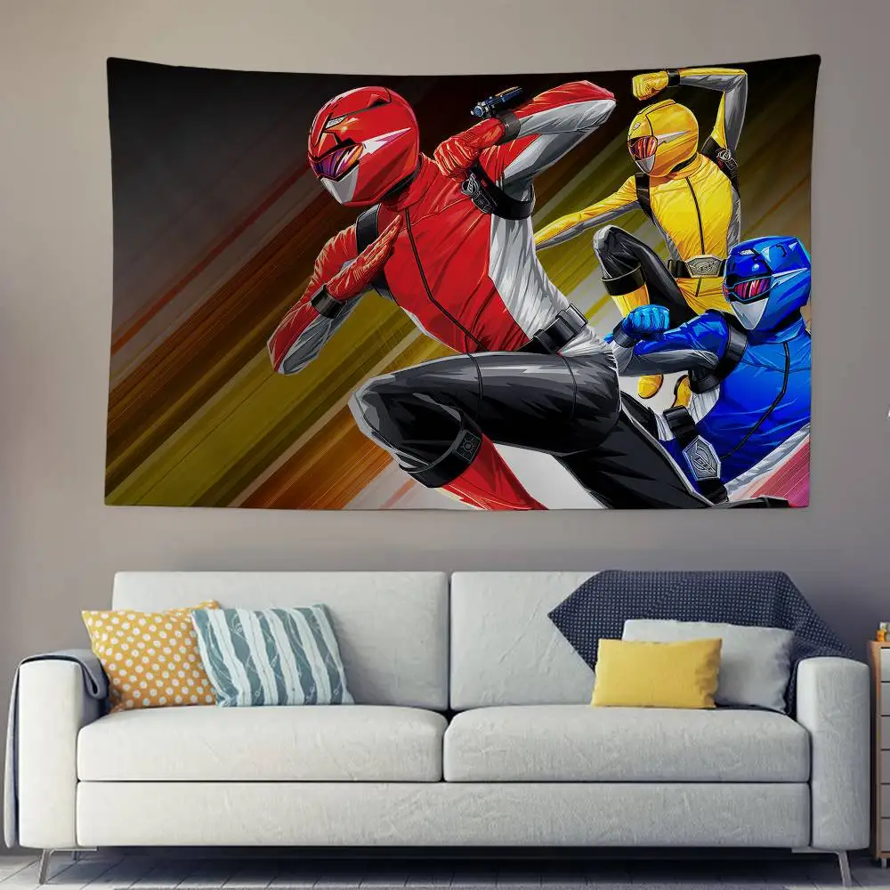 Beast Morphers Power Rangers Colorful Tapestry