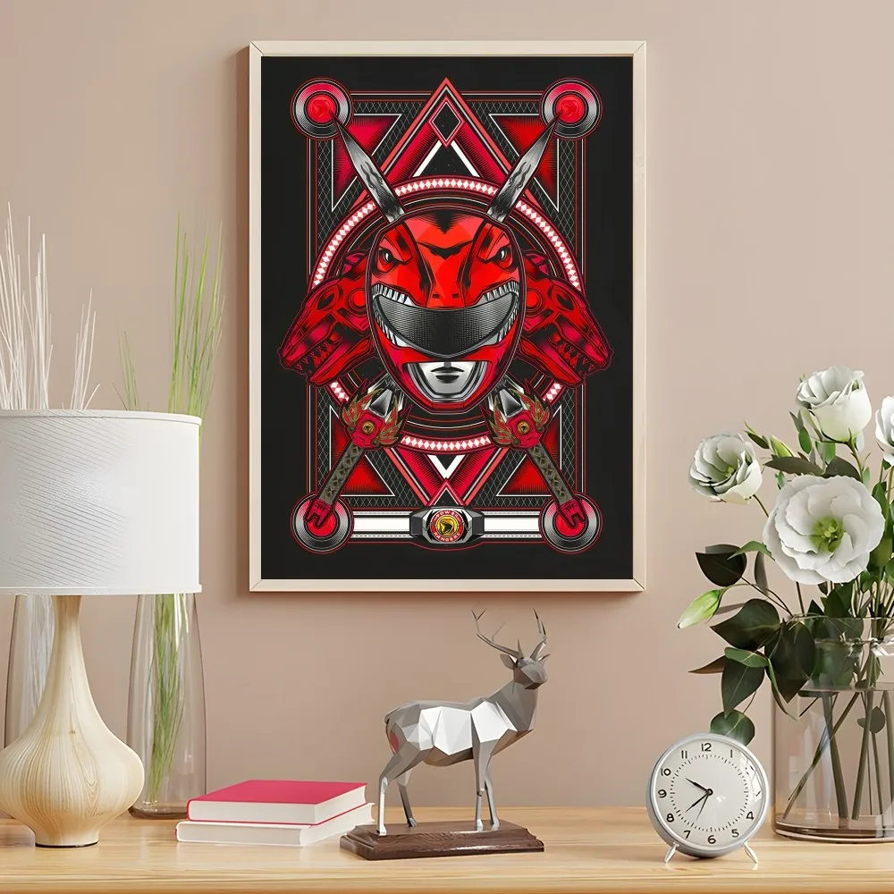 Power Rangers Red Ranger Card Wall Art