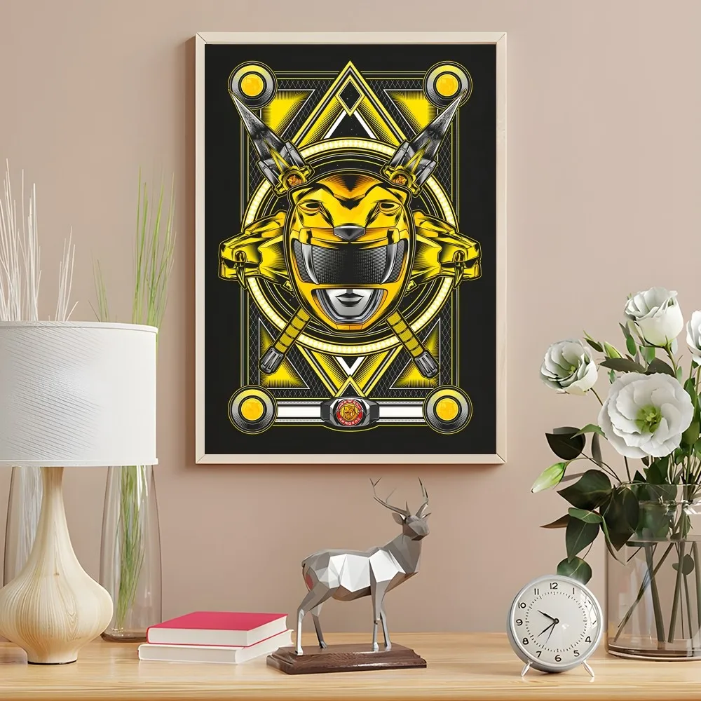 Power Rangers Yellow Ranger Card Wall Art