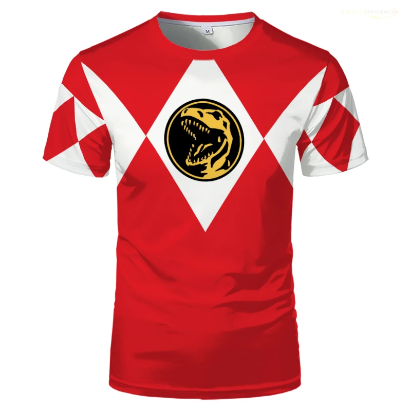 Power Ranger Animation Red 3D T-shirt