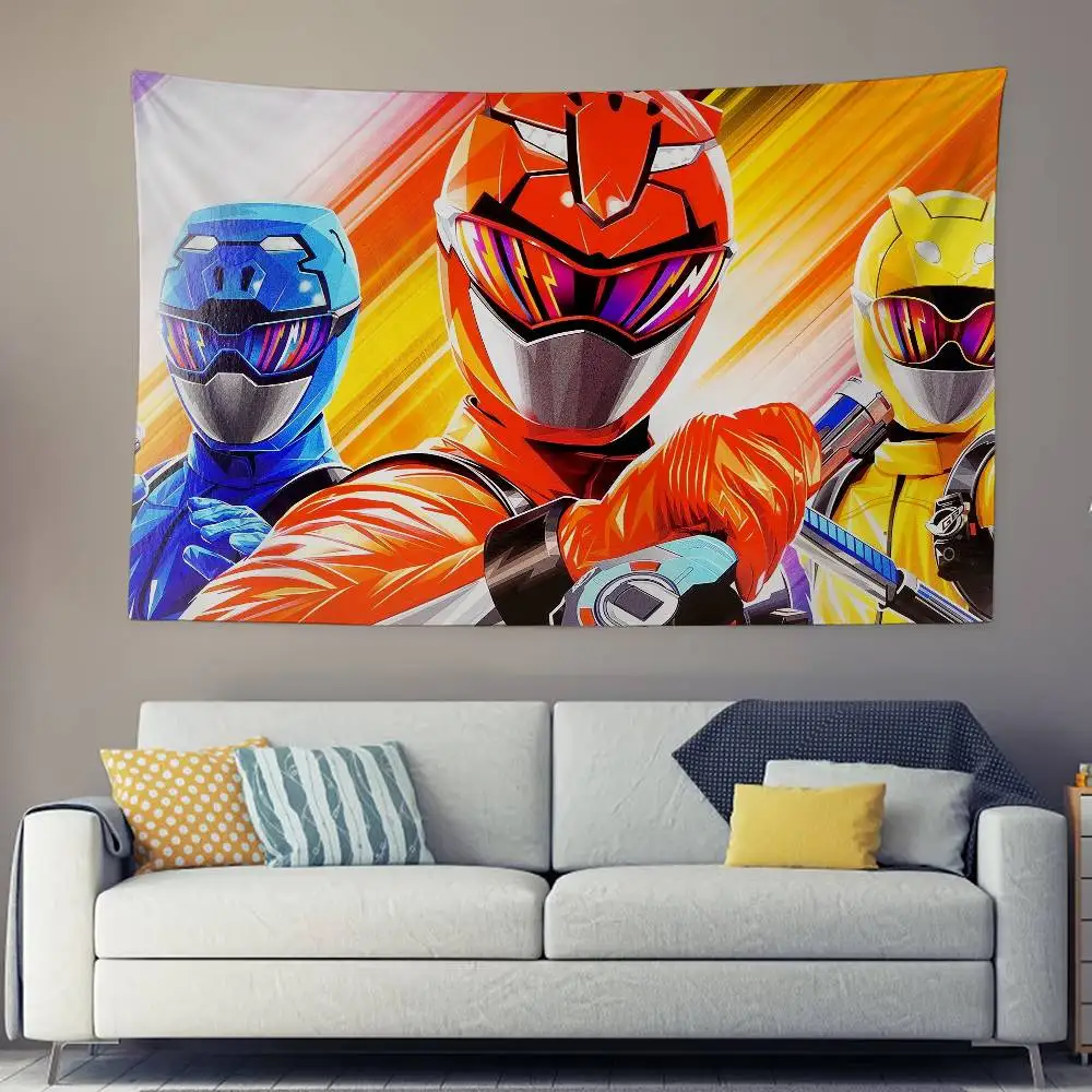 Colorful Design Power Rangers  Tapestry
