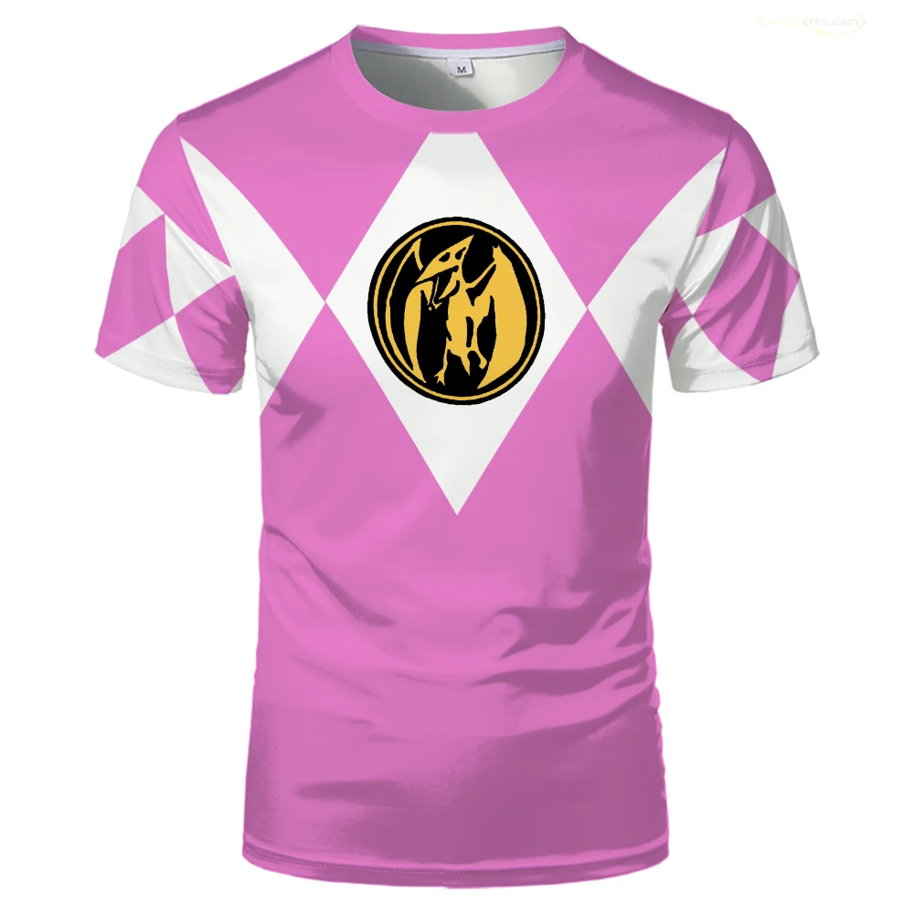 Power Ranger Animation Pink 3D T-shirt