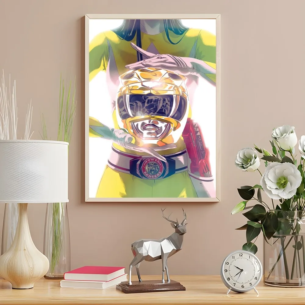 New Yellow Ranger Mighty Morphin Power Rangers Wall Art