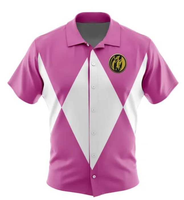 2025  Pink Ranger Mighty Morphin Power Rangers Hawaiian Shirt