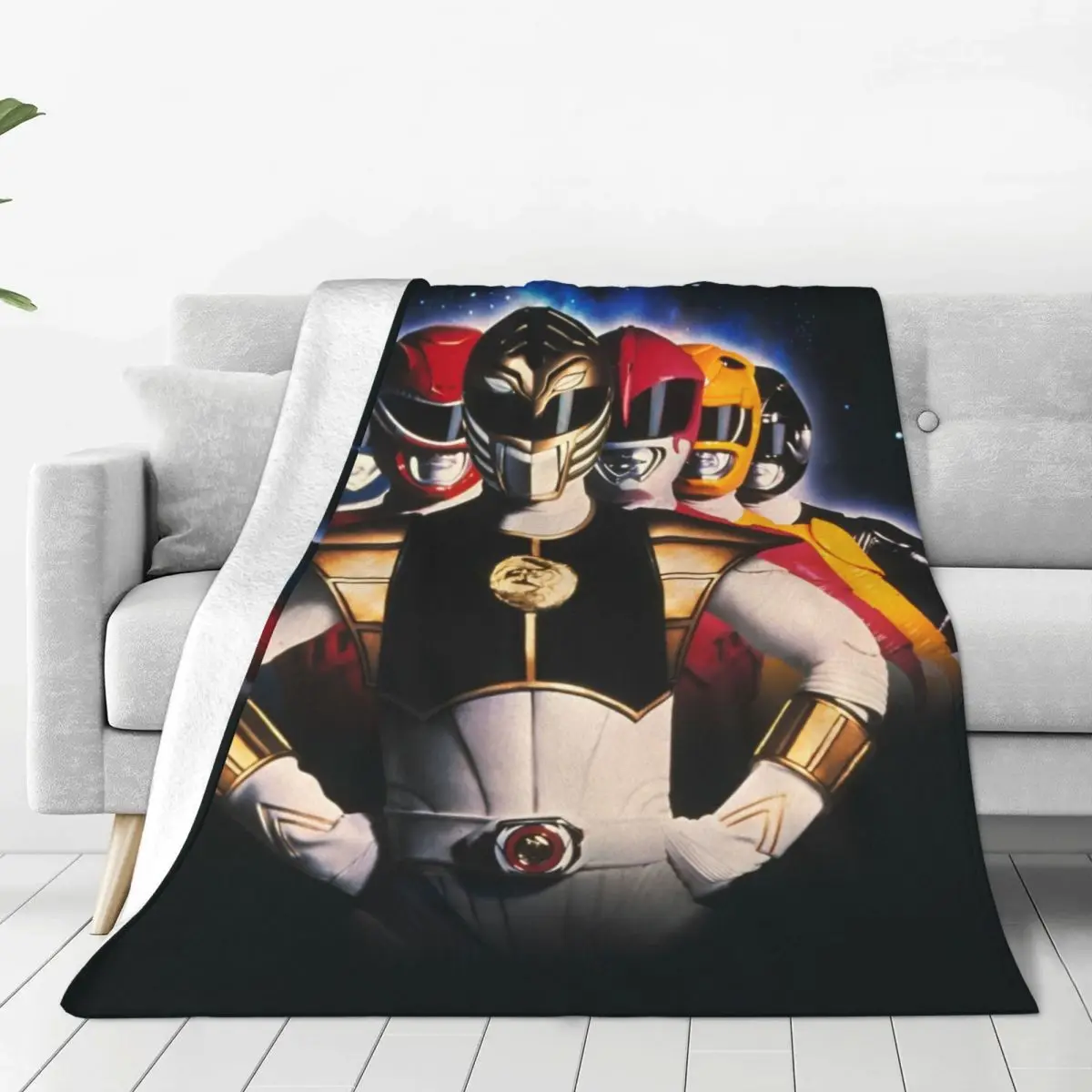 Mighty Morphin Cartoon Hot Blanket