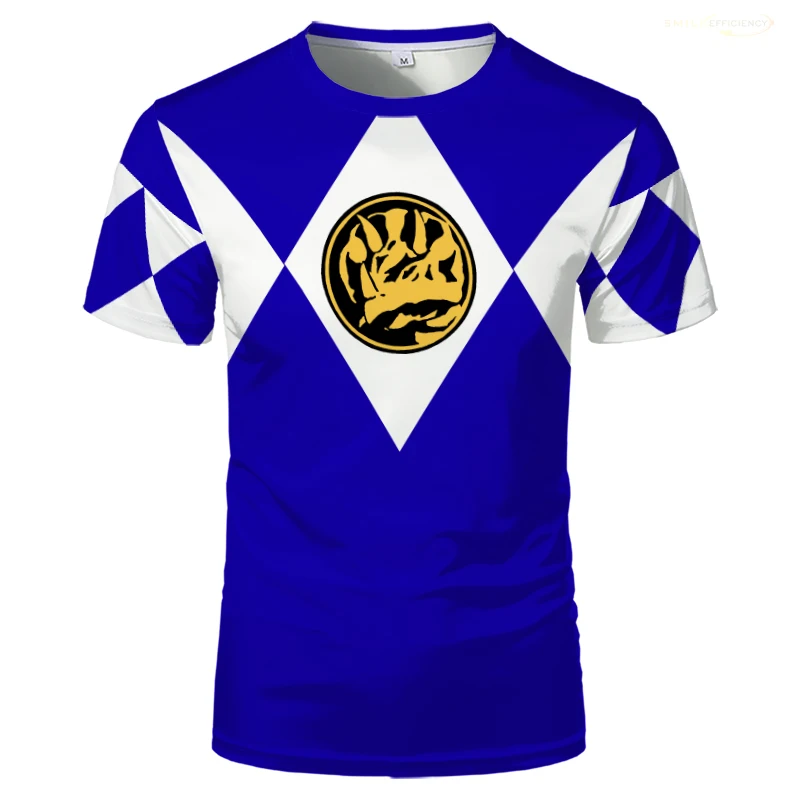 Power Ranger Animation Blue 3D T-shirt