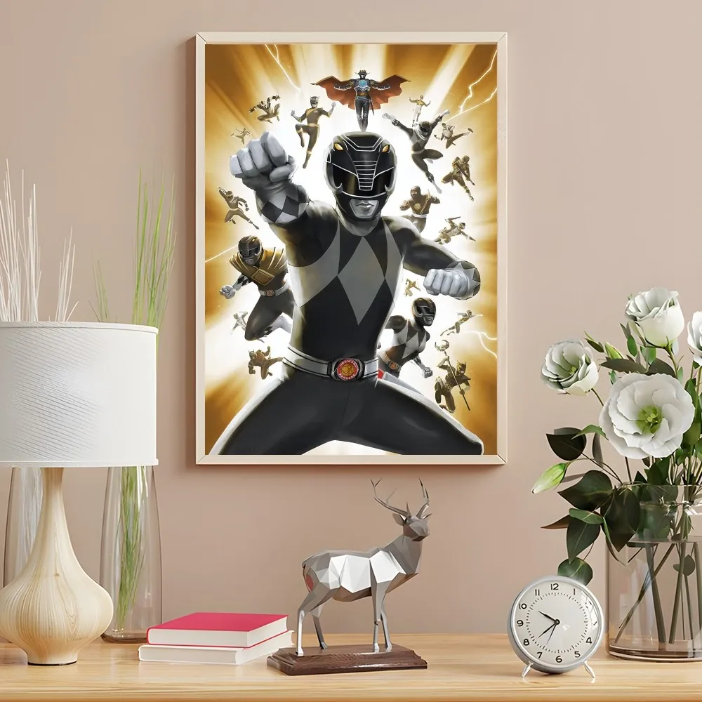 Black Ranger Mighty Morphin Power Rangers Wall Art
