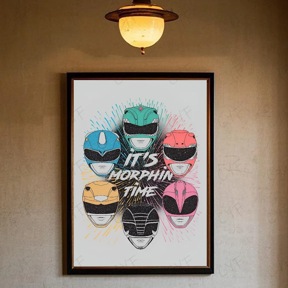 Power Movie Ranger It's Morphin Time   Wall Art