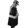 Silver Psycho Rangers AOP Hooded Cloak Coat RIGHT Mockup - Power Rangers Store