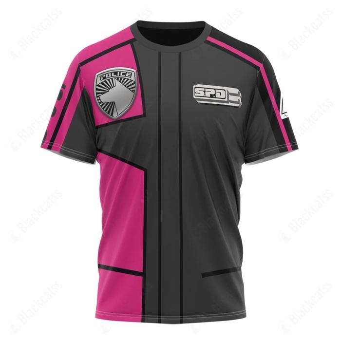 3D Power Rangers S.P.D Pink Uniform Apparel - Image 2