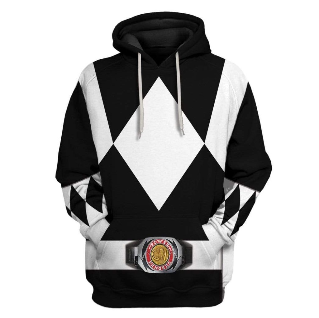 Cosplay Black MIGHTY MORPHIN Power Ranger  3D Hoodie