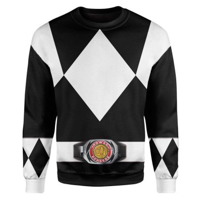 Cosplay Black MIGHTY MORPHIN Power Ranger 3D Sweatshirt