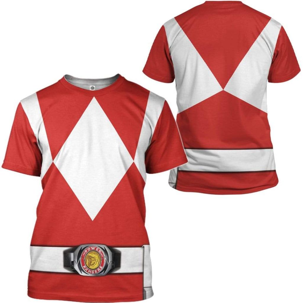 Cosplay Red MIGHTY MORPHIN Power Ranger  Apparel - Image 7