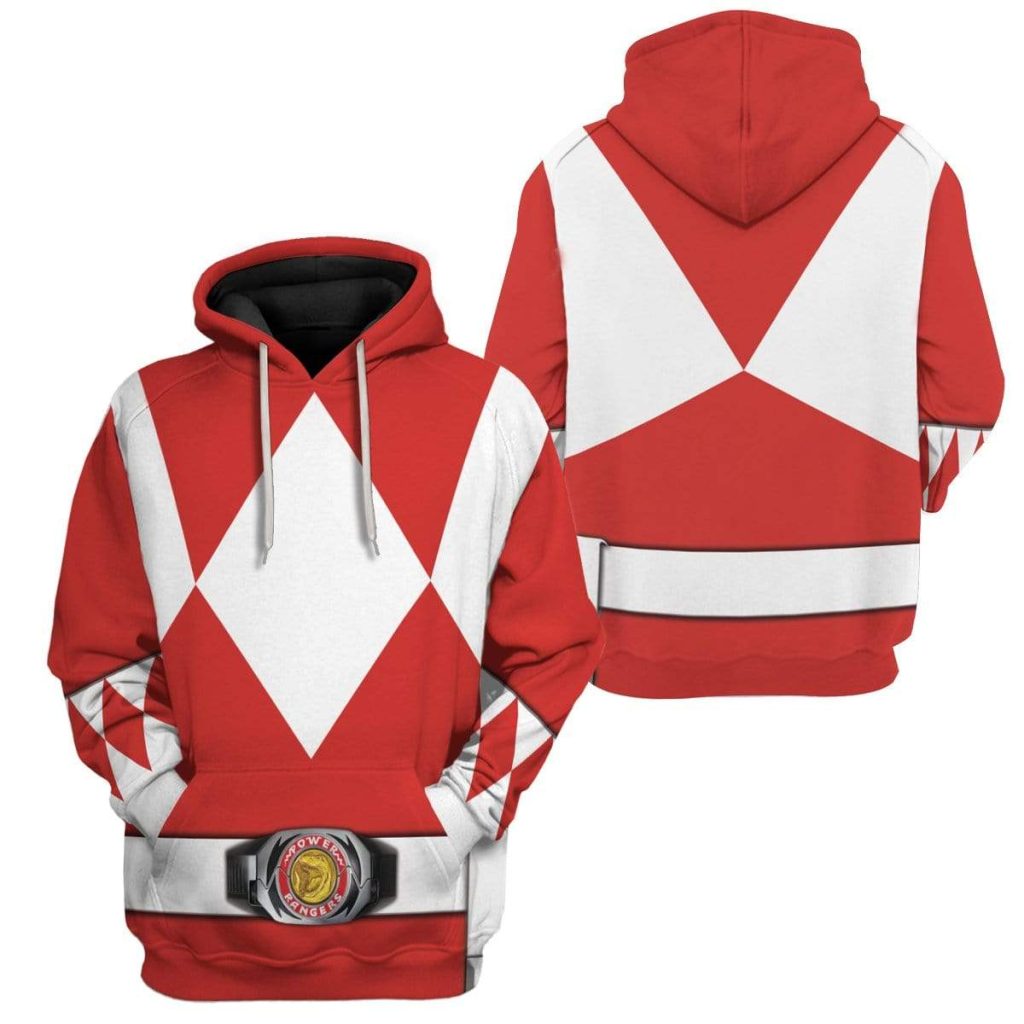 Cosplay Red MIGHTY MORPHIN Power Ranger  Apparel - Image 5