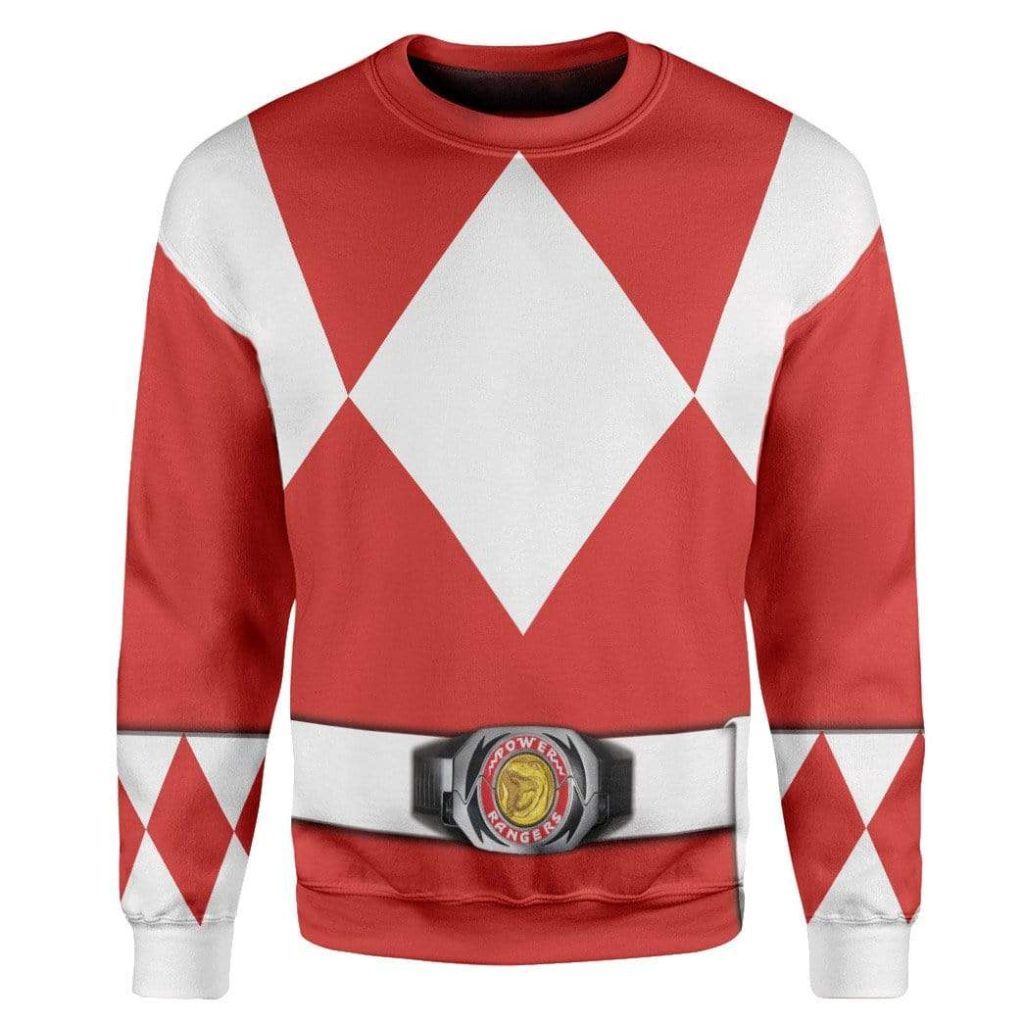 Cosplay Red MIGHTY MORPHIN Power Ranger  Apparel - Image 2