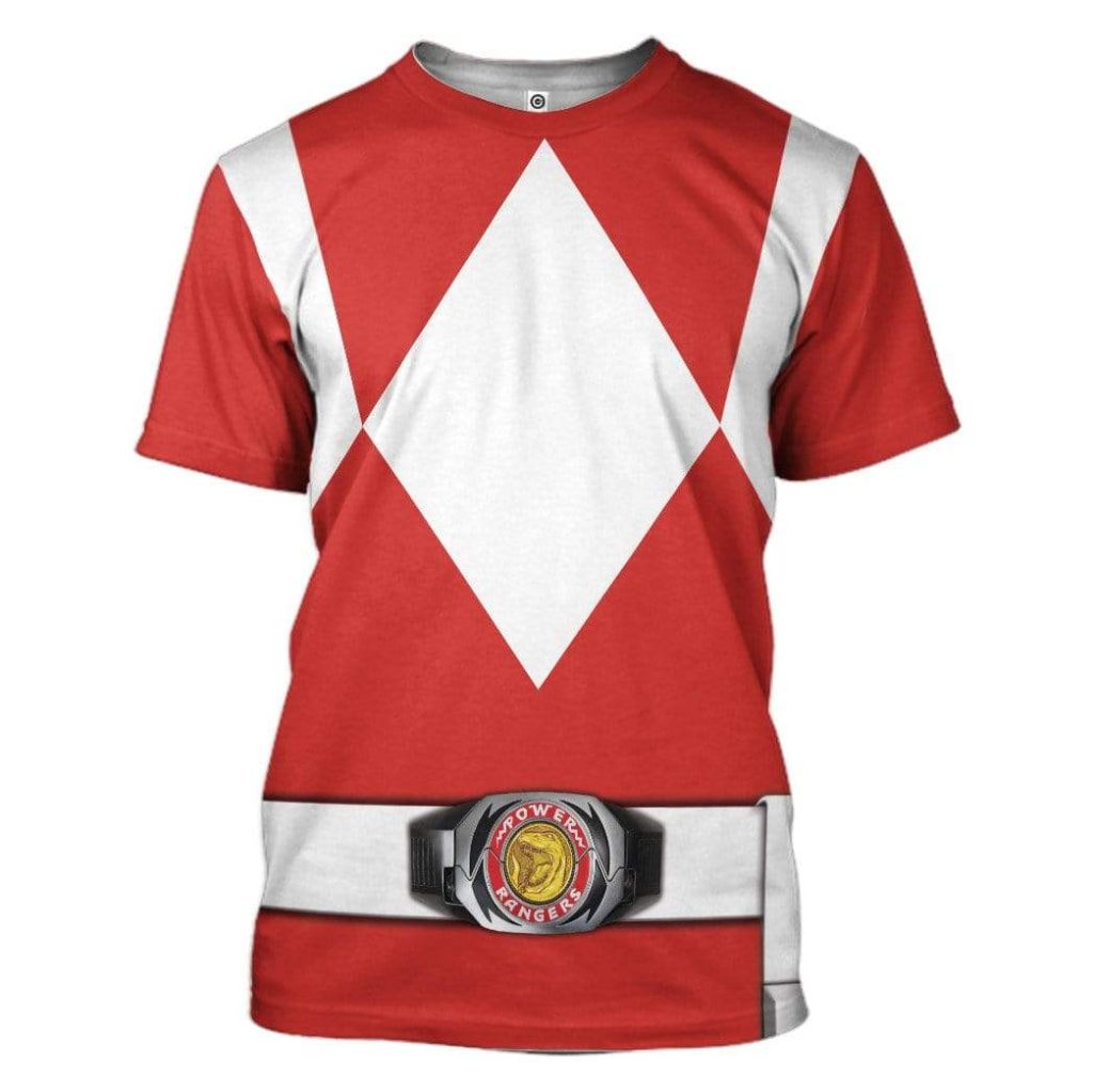 Cosplay Red MIGHTY MORPHIN Power Ranger  Apparel - Image 3