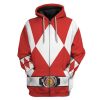 cosplay red power ranger custom t shirts hoodies apparel hd qm0102201 3d custom fleece hoodies zip hoodie s 164237 - Power Rangers Store