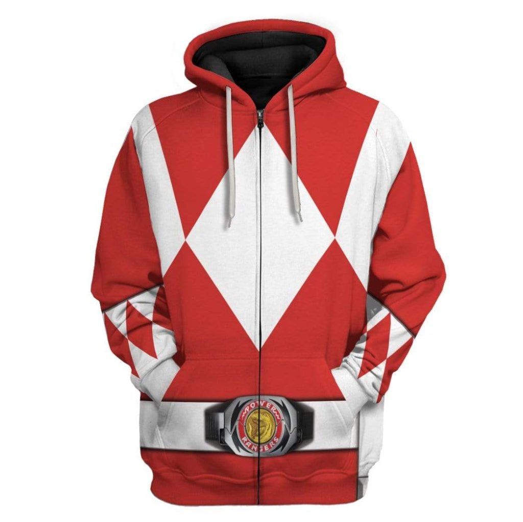 Cosplay Red MIGHTY MORPHIN Power Ranger  Apparel - Image 4