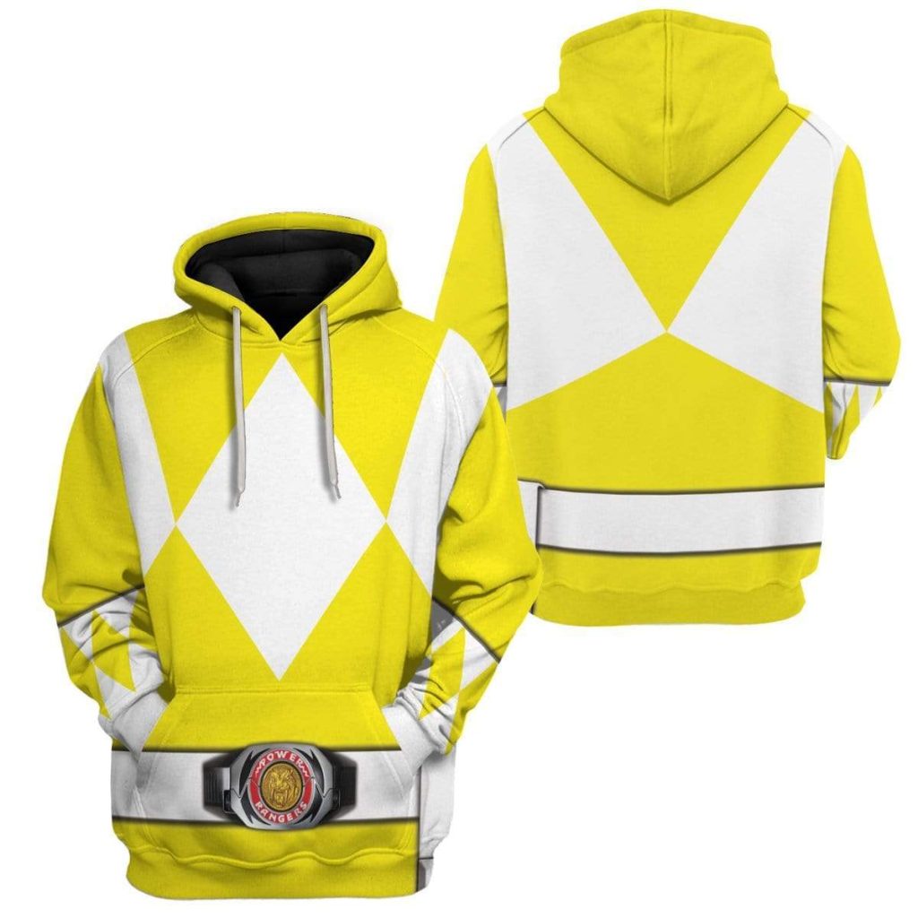 Cosplay Yellow MIGHTY MORPHIN Power Ranger  Apparel - Image 5