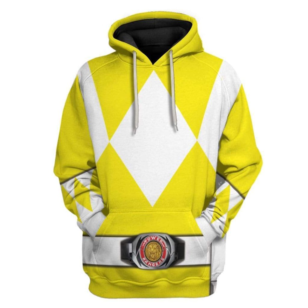 Cosplay Yellow MIGHTY MORPHIN Power Ranger  Apparel