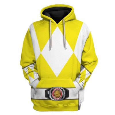 Cosplay Yellow MIGHTY MORPHIN Power Ranger  Apparel