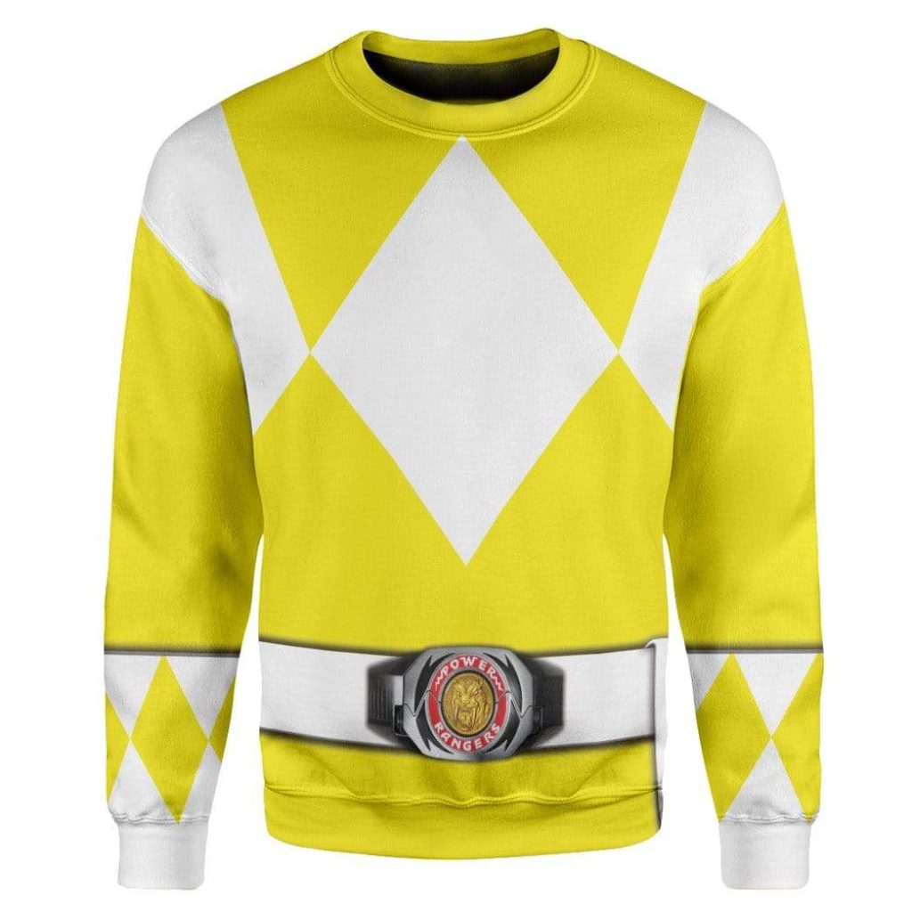 Cosplay Yellow MIGHTY MORPHIN Power Ranger  Apparel - Image 2