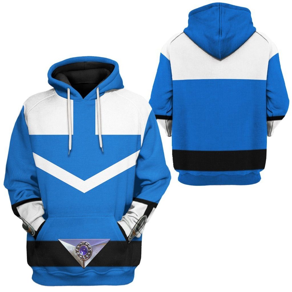 3D Blue Power Rangers Time Force  Apparel