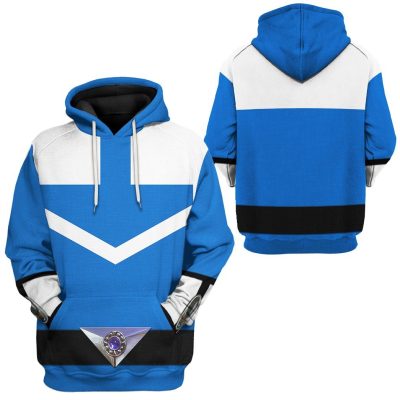 3D Blue Power Rangers Time Force  Apparel
