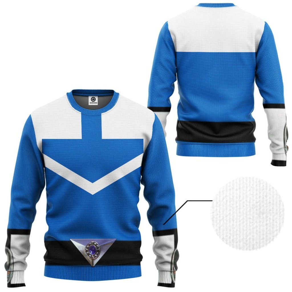 3D Blue Power Rangers Time Force  Apparel - Image 2