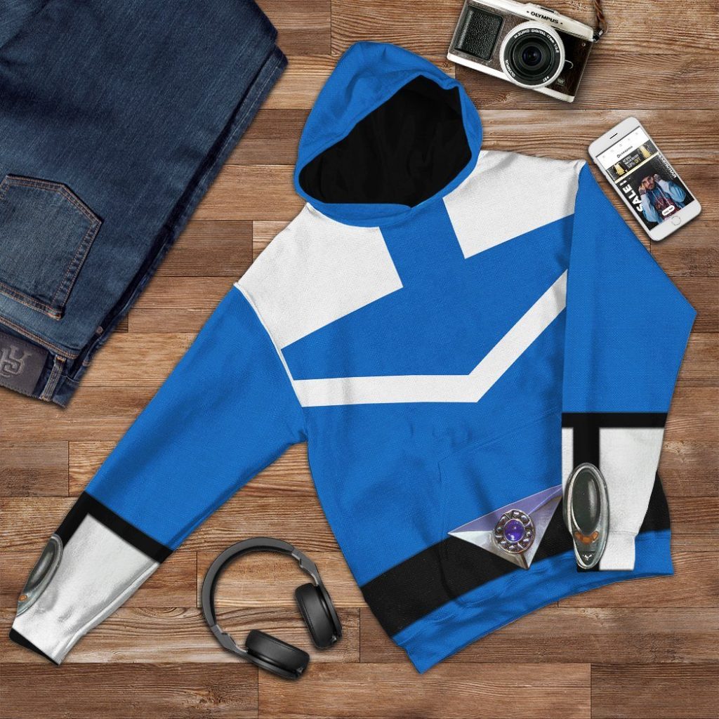 3D Blue Power Rangers Time Force  Apparel - Image 9