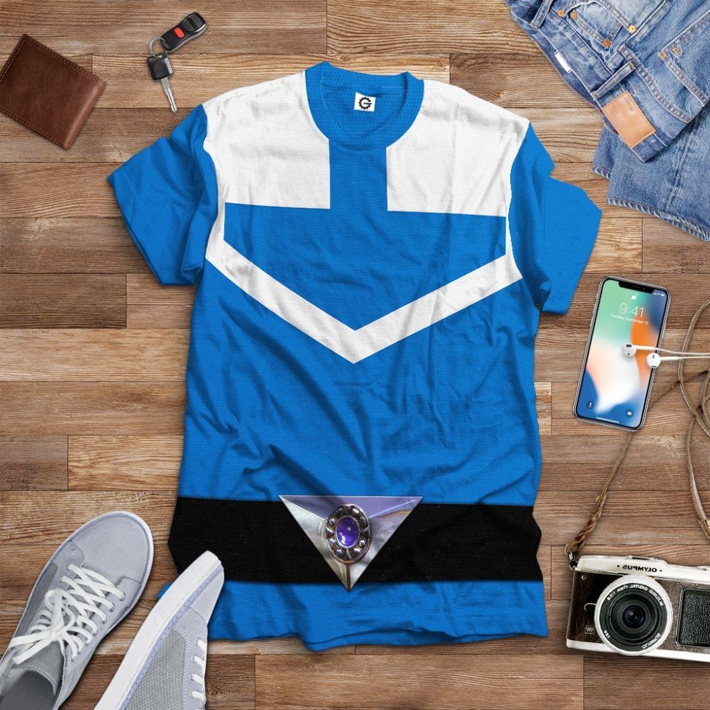 3D Blue Power Rangers Time Force  Apparel - Image 10