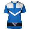 gearhuman 3d blue power rangers time force tshirt hoodie apparel gb15015 3d apparel t shirt s 228332 - Power Rangers Store