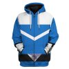 gearhuman 3d blue power rangers time force tshirt hoodie apparel gb15015 3d apparel zip hoodie s 572643 - Power Rangers Store