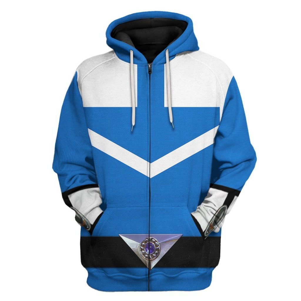 3D Blue Power Rangers Time Force  Apparel - Image 7