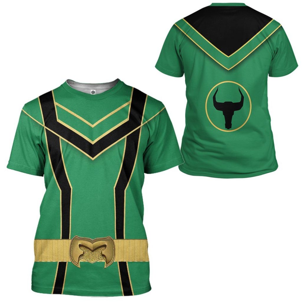 3D Green Power Rangers Mystic Force  Apparel - Image 9