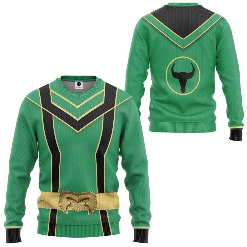 3D Green Power Rangers Mystic Force  Apparel - Image 8