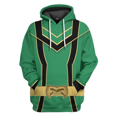 3D Green Power Rangers Mystic Force  Apparel