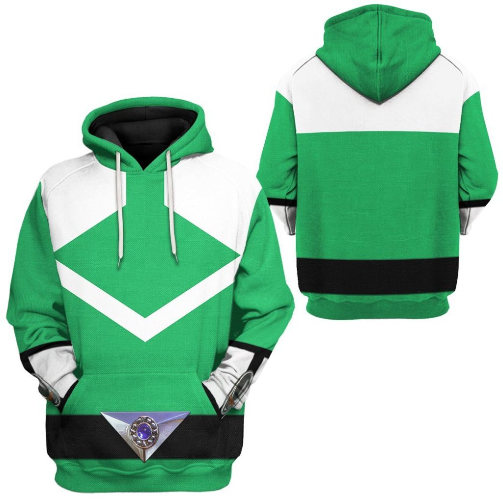 3D Green Power Rangers Time Force  Apparel